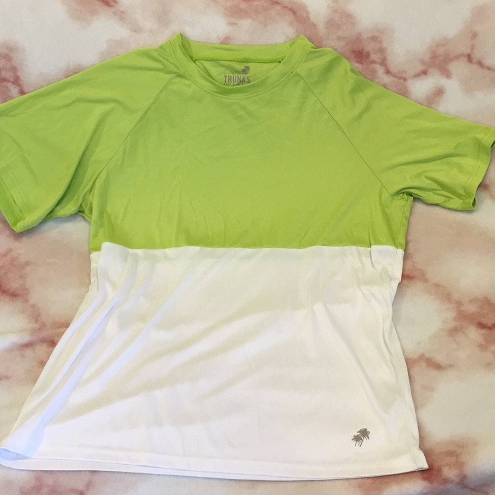 Trunks SPF 50+ surf swim shirt mens Large NWT